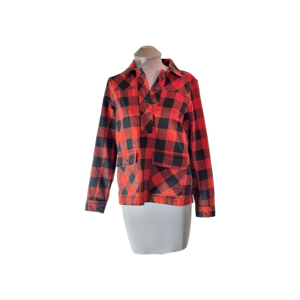J Crew Size Xs Long Sleeve Womens Flannel/plaid Shirt 1/4 Button